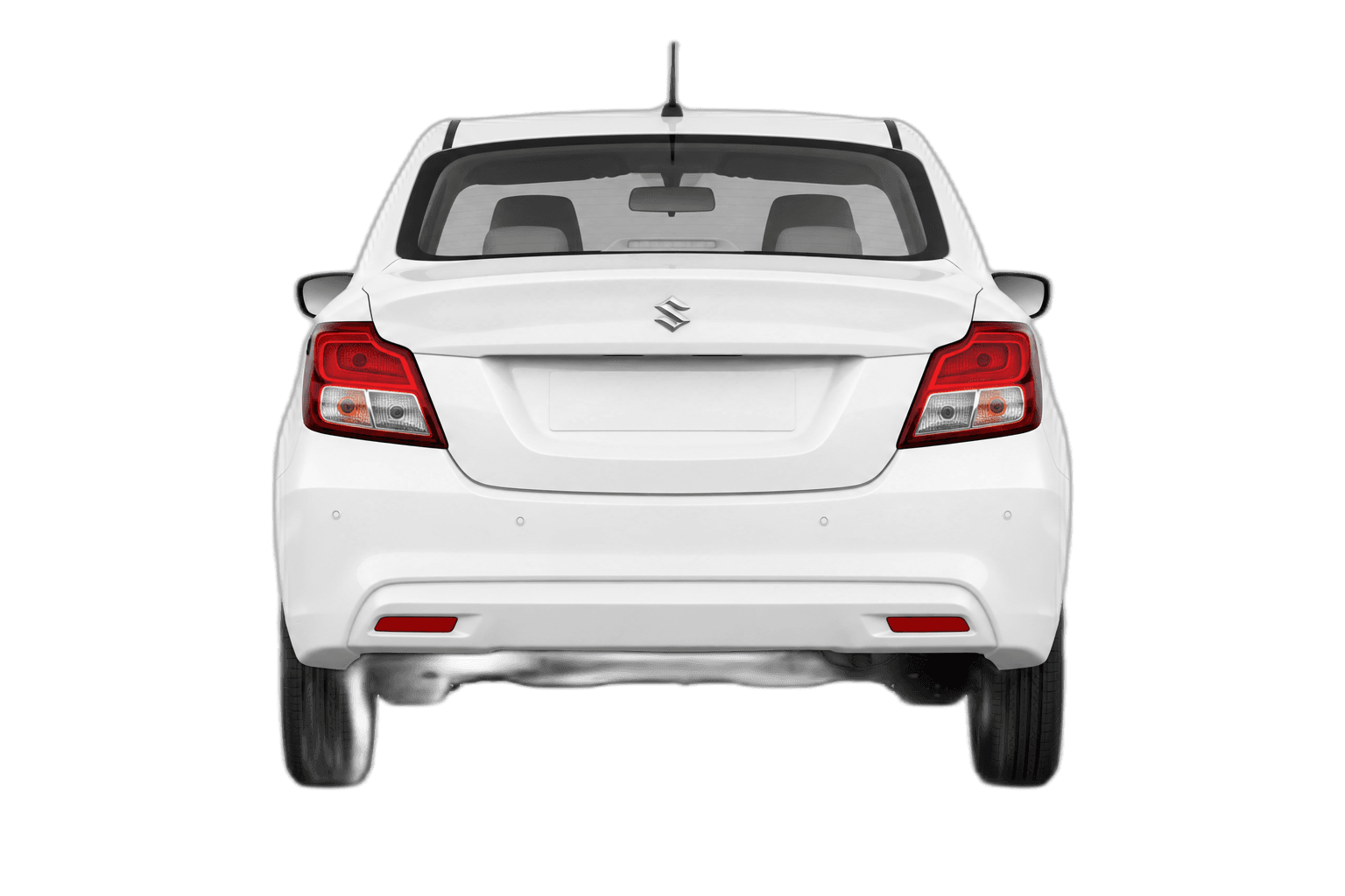 Maruti Dzire, rear view